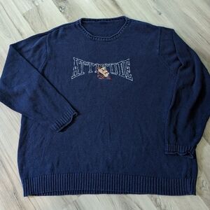 Vintage Tazmanian Devil Warner Bros sweater‎ Loose Boxy Adult XL